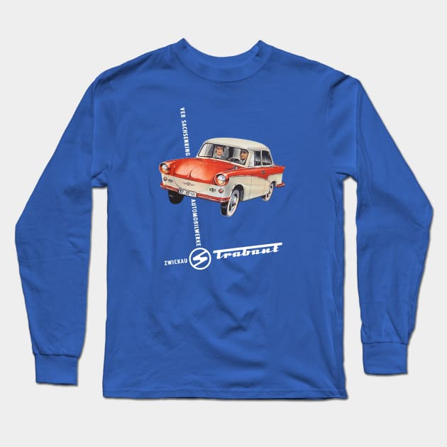 Trabant 601 Vintage Ad Long Sleeve T-Shirt by Drafted Offroad